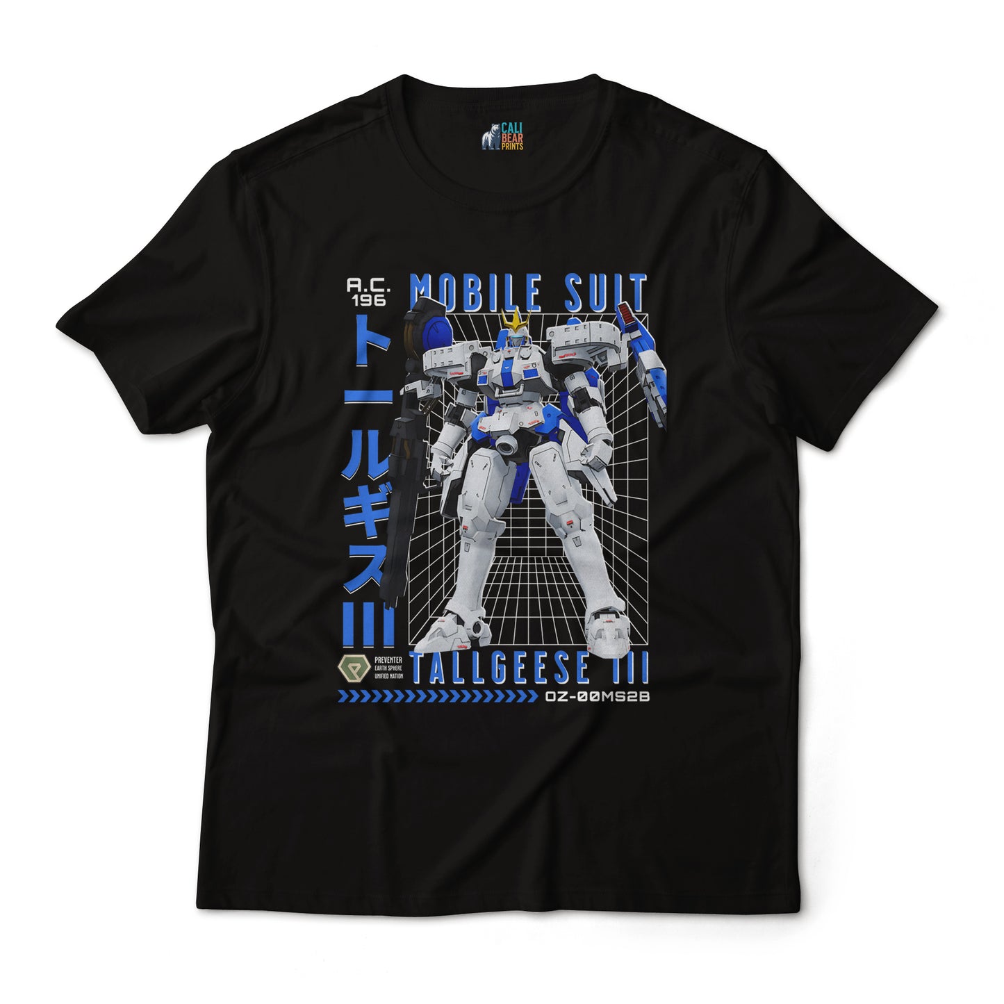 Tallgeese III OZ-00MS2B Mobile Suit Zechs Merquise Pilot Gundam Anime Graphic Art Tee