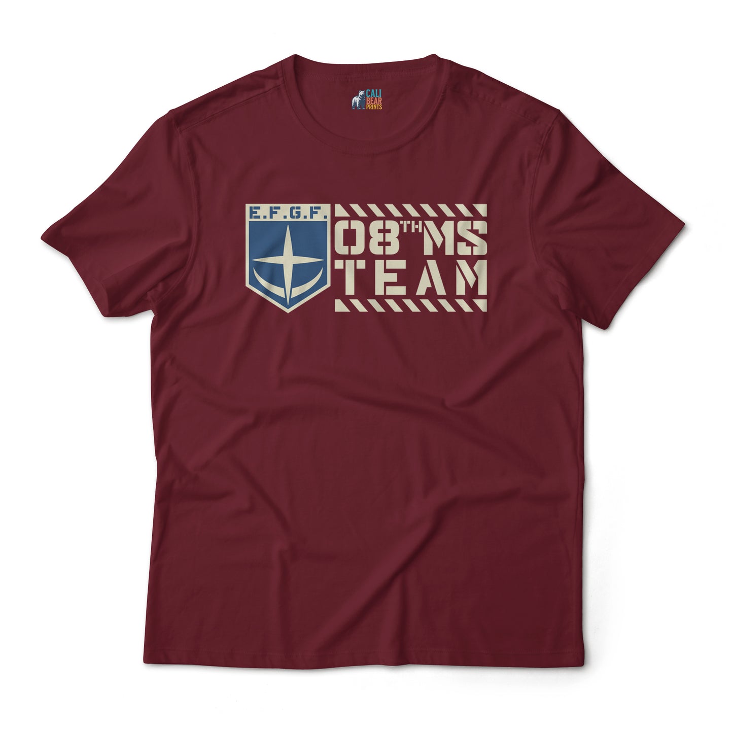 Gundam 08th MS Team Earth Federation Ground Forces E.F.G.F Anime Graphic Art T-Shirt