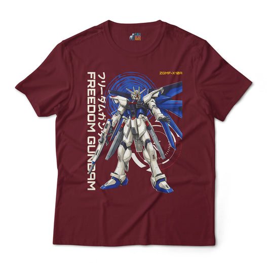 Freedom Gundam ZGMF-X10A T-Shirt, Mobile Suit SEED Anime Tee