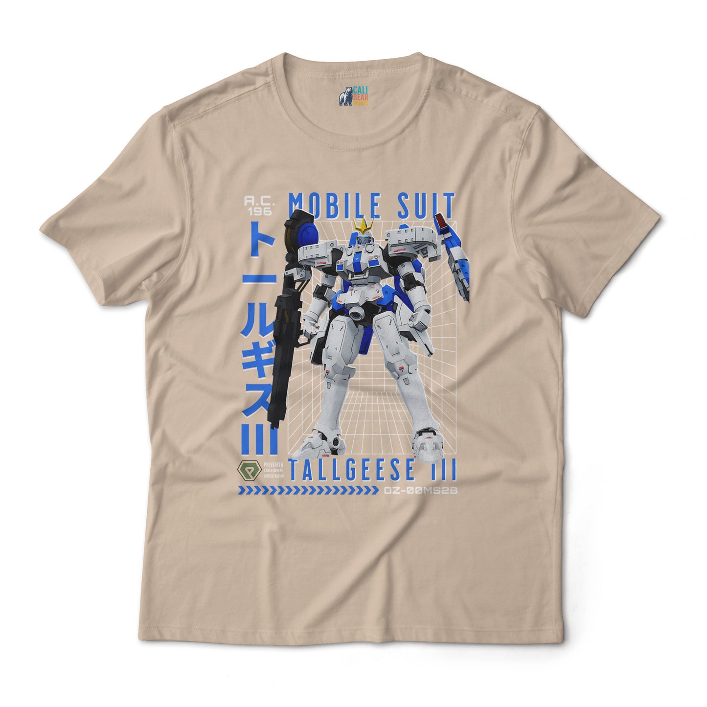 Tallgeese III OZ-00MS2B Mobile Suit Zechs Merquise Pilot Gundam Anime Graphic Art Tee