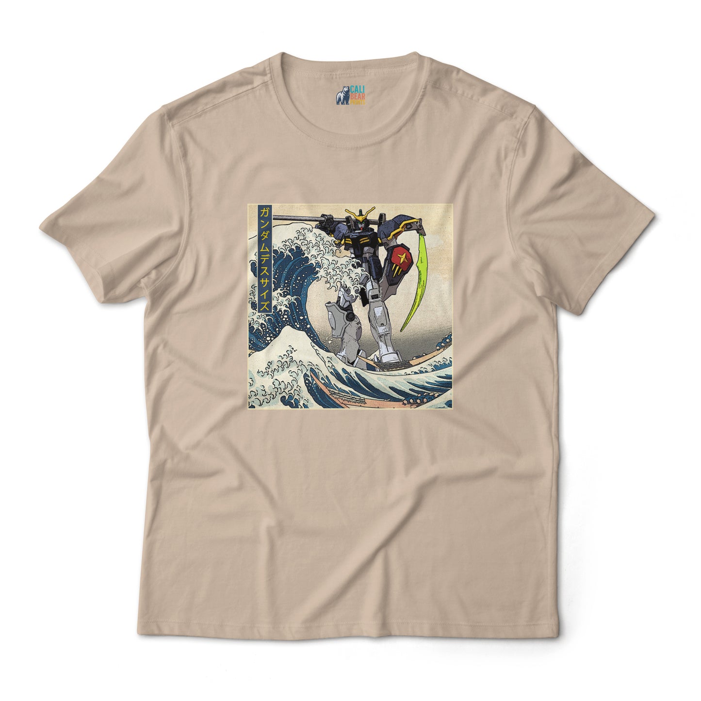 Gundam Deathscythe Mobile Suit Off Kanagawa Wave Anime Graphic Tee