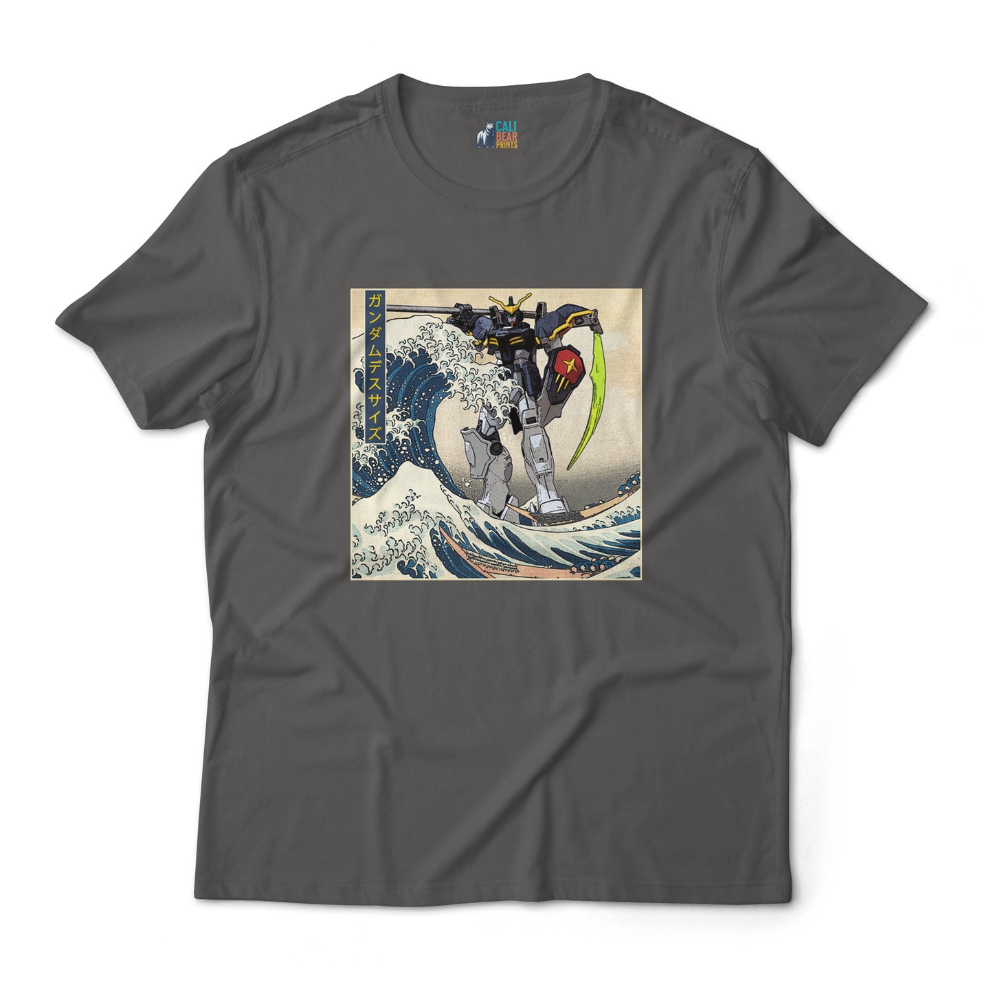 Gundam Deathscythe Mobile Suit Off Kanagawa Wave Anime Graphic Tee