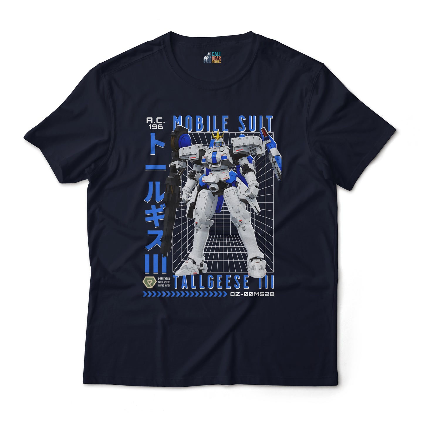 Tallgeese III OZ-00MS2B Mobile Suit Zechs Merquise Pilot Gundam Anime Graphic Art Tee