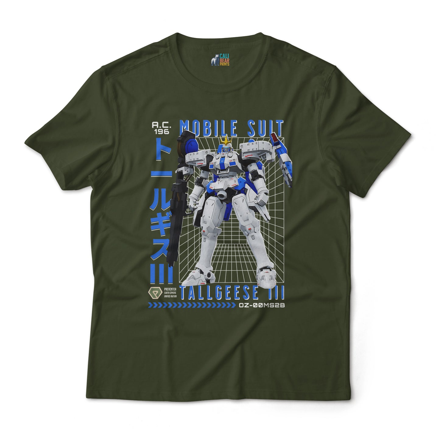 Tallgeese III OZ-00MS2B Mobile Suit Zechs Merquise Pilot Gundam Anime Graphic Art Tee