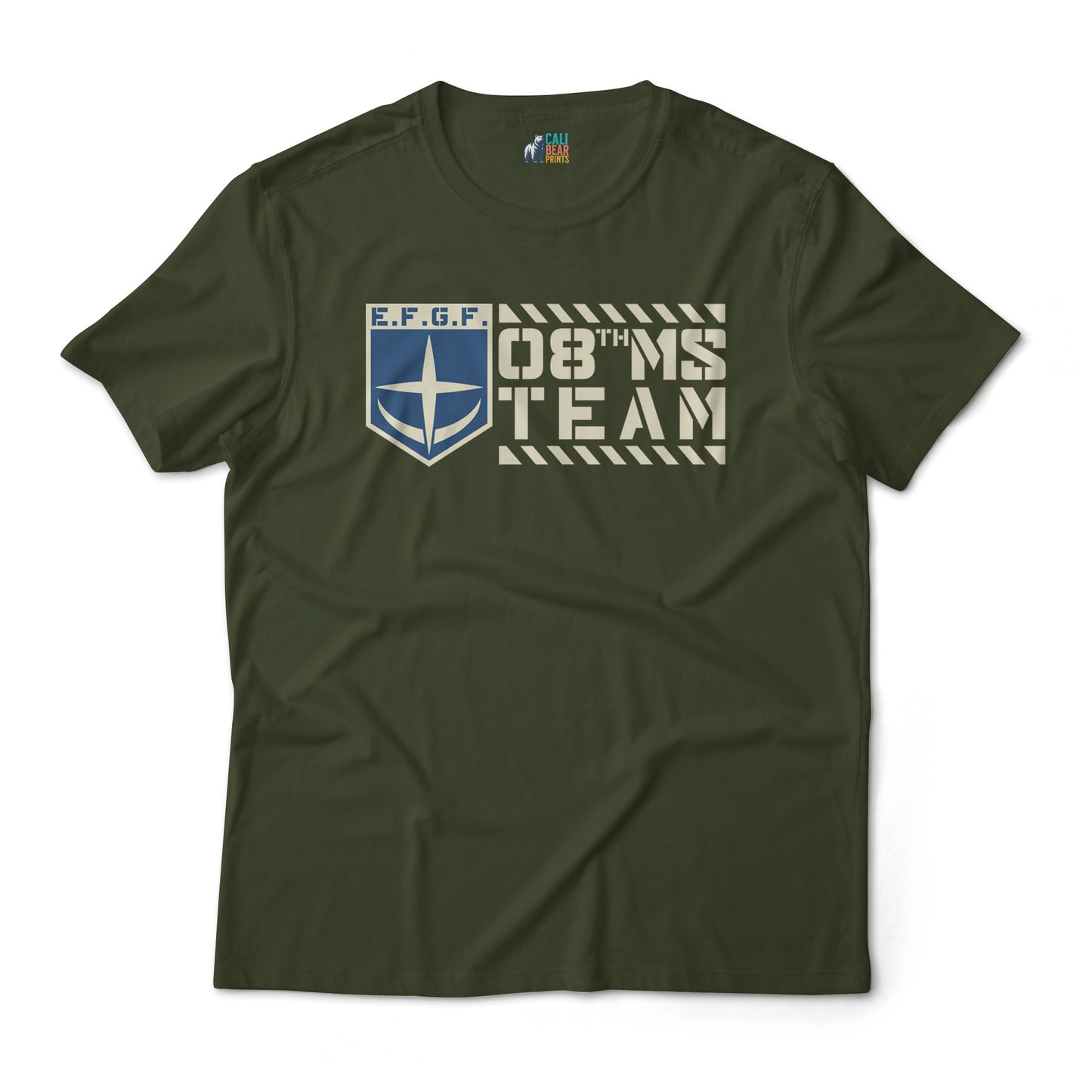 Gundam 08th MS Team Earth Federation Ground Forces E.F.G.F Anime Graphic Art T-Shirt