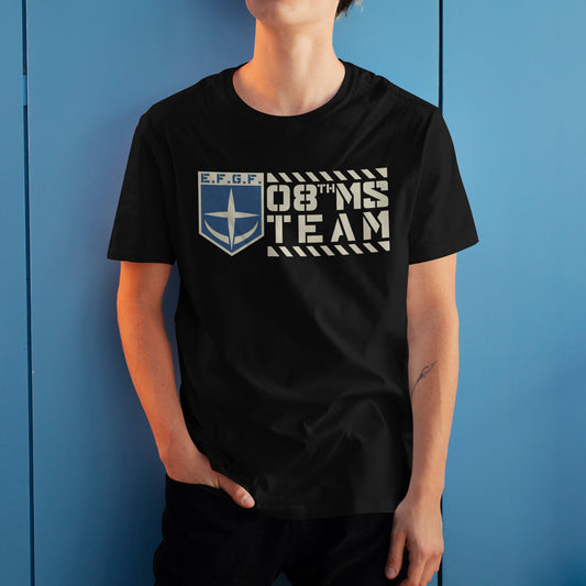 Gundam 08th MS Team Earth Federation Ground Forces E.F.G.F Anime Graphic Art T-Shirt