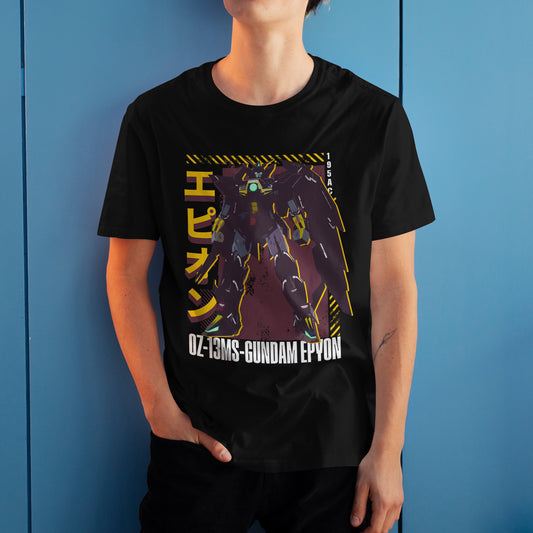 Gundam Epyon OZ-13MS Mobile Suit Tee Gundam Wing Anime Graphic Art T-Shirt