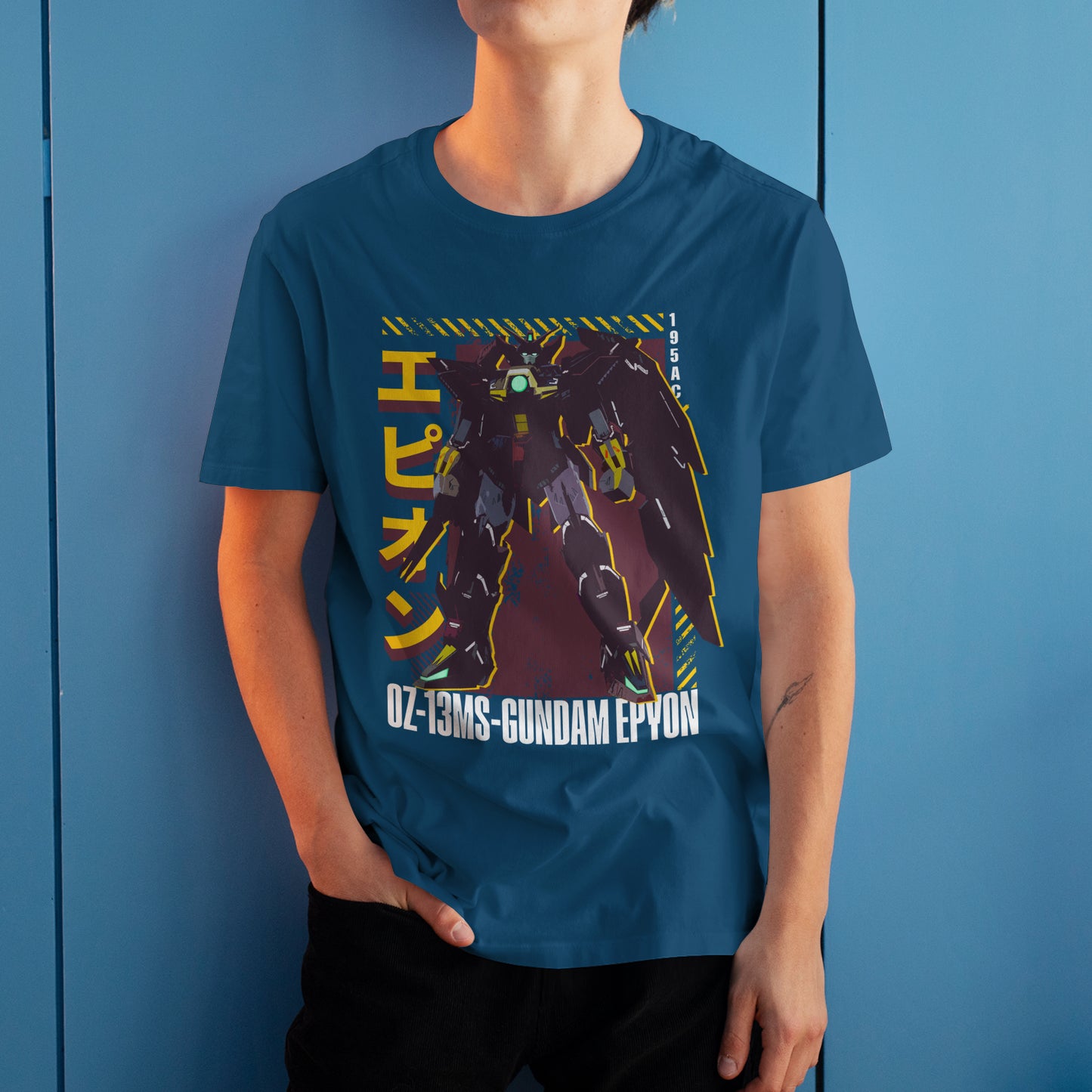 Gundam Epyon OZ-13MS Mobile Suit Tee Gundam Wing Anime Graphic Art T-Shirt