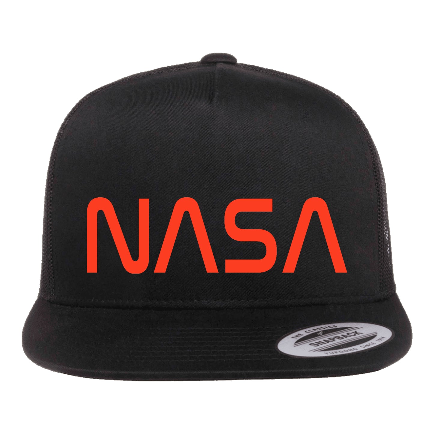 NASA Worm Logo Graphic Art Cap Trucker Hat