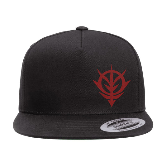 Mobile Suit Gundam Zeon Logo - Flatbill Snapback Hat - Heat Transfer Design