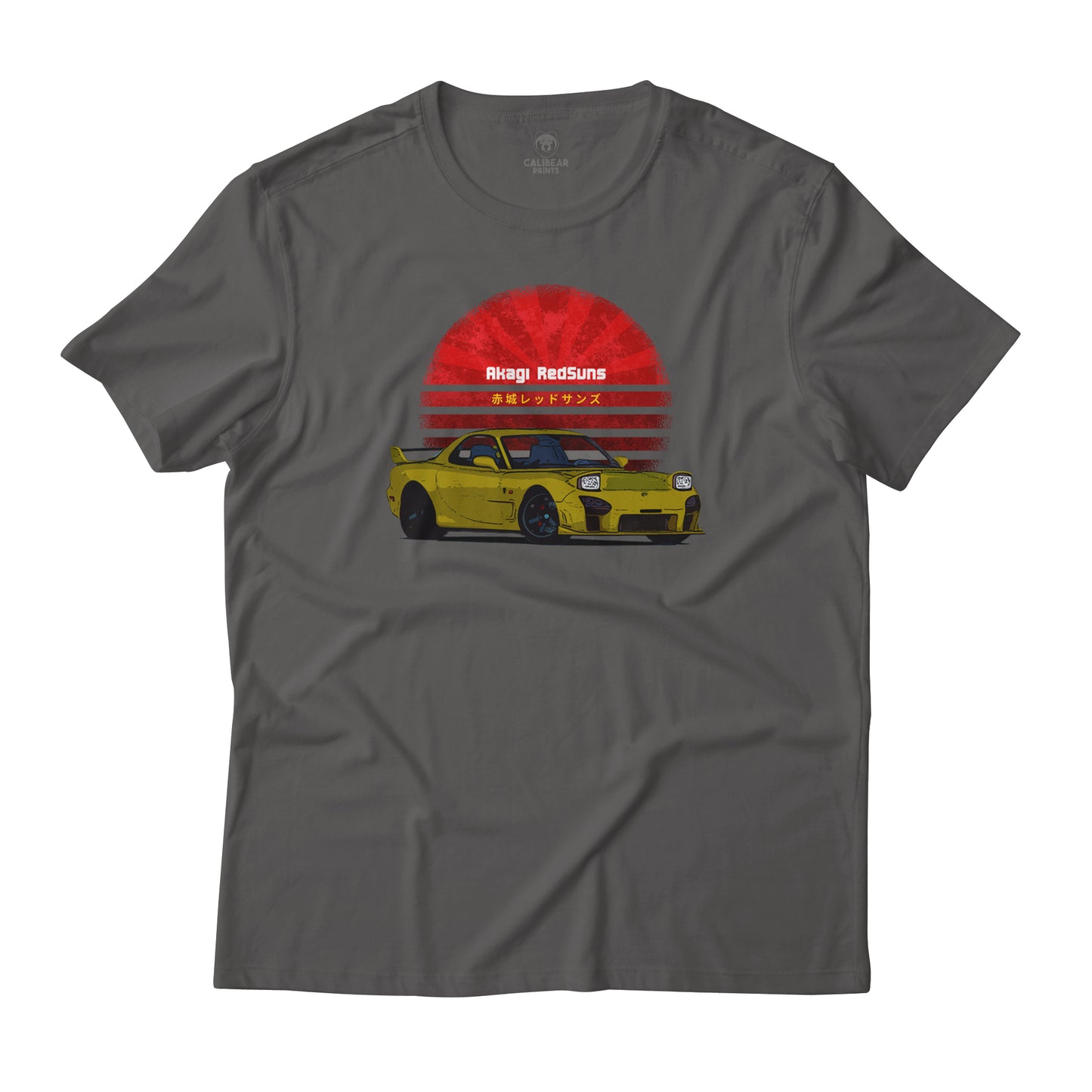 Mazda RX-7 FD3S Initial D Akagi RedSuns Anime JDM Graphic Art T-Shirt