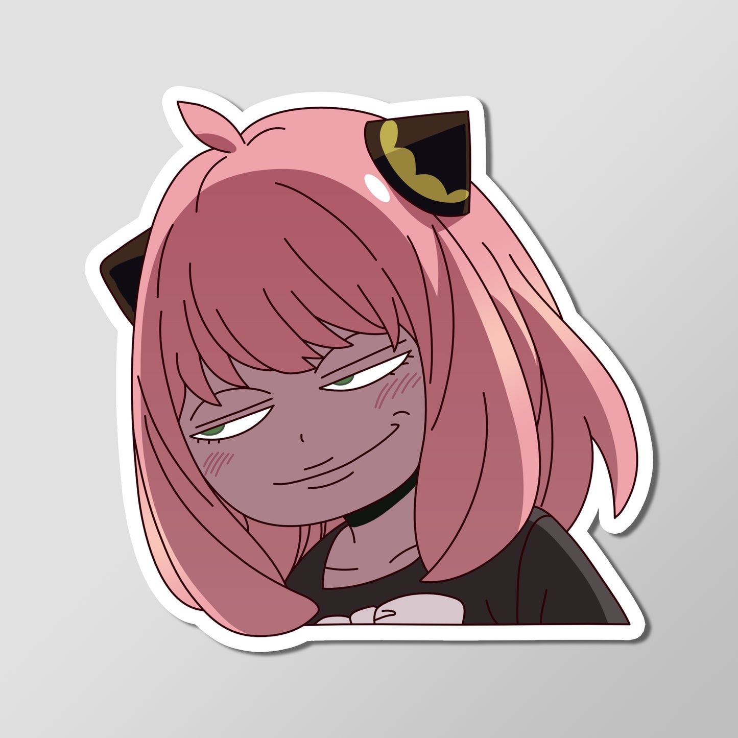 Spy x Family Anime Anya Forger Funny Evil Master Plan Face Anime Vinyl Decal Die Cut Sticker