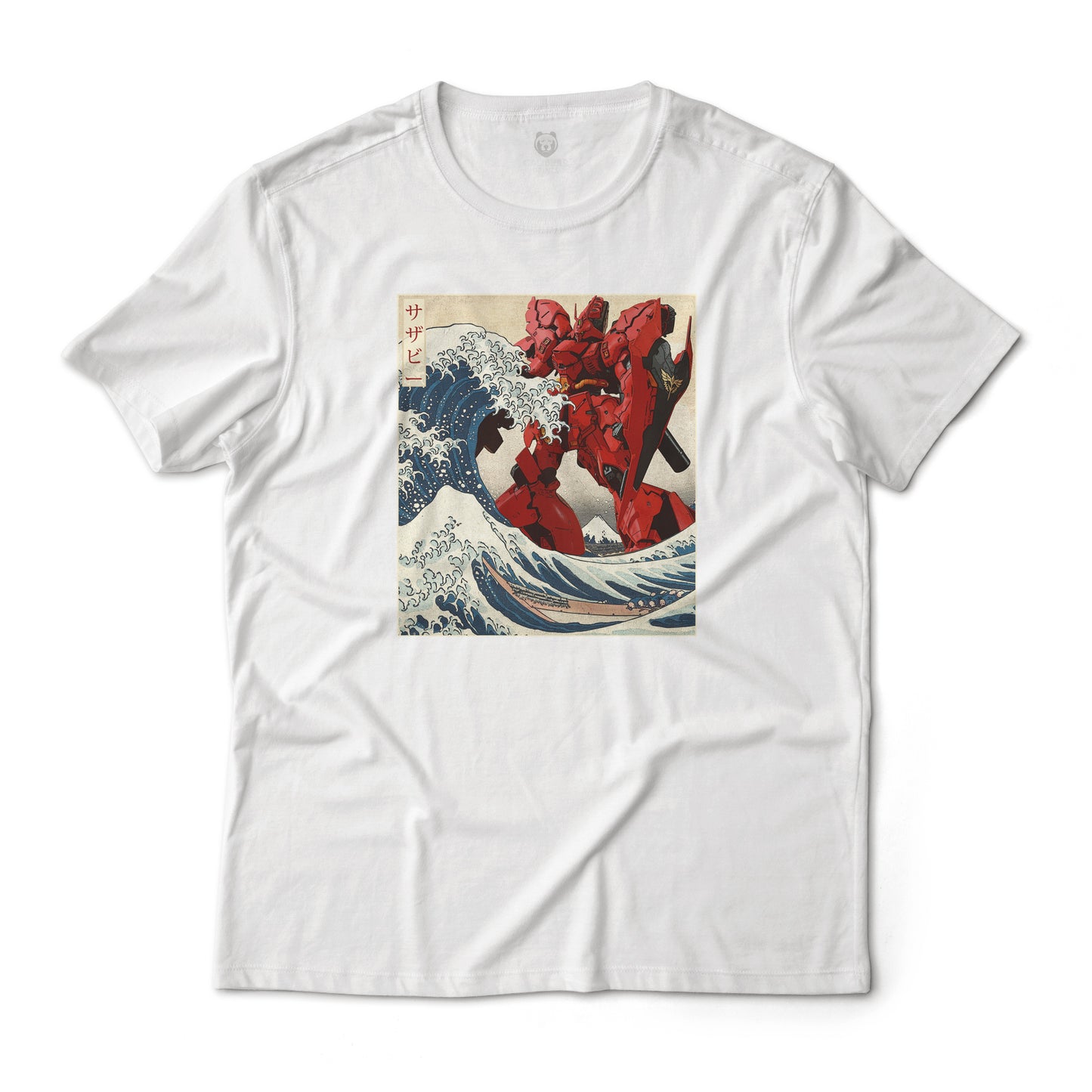 Sazabi Mobile Suit MSN-04 Gundam Char's Counter Attack in the Great Wave off Kanagawa Anime Graphic Tee