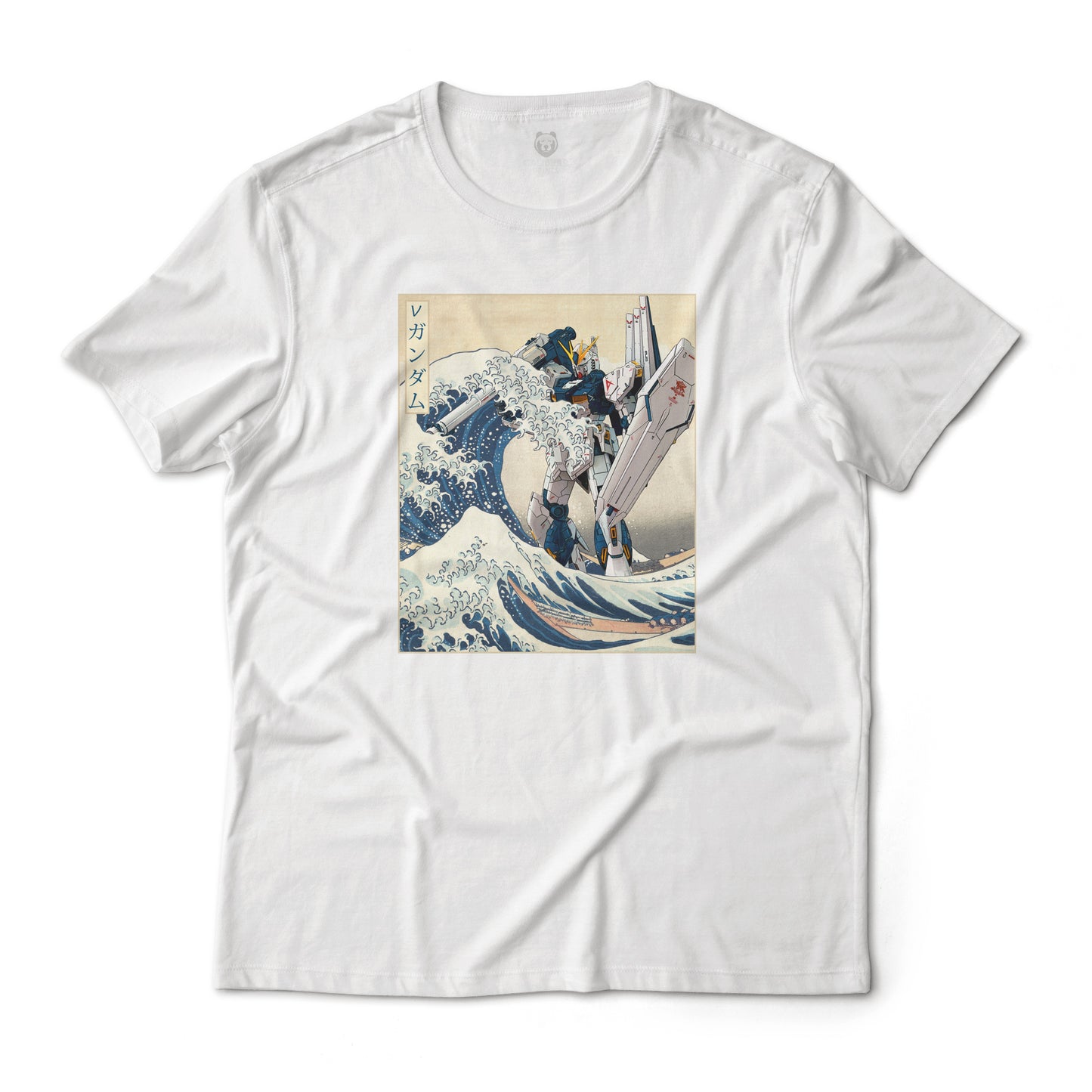 RX-93v Nu Gundam Mobile Suit Char's Counter Attack in the Great Wave off Kanagawa Anime Graphic Tee