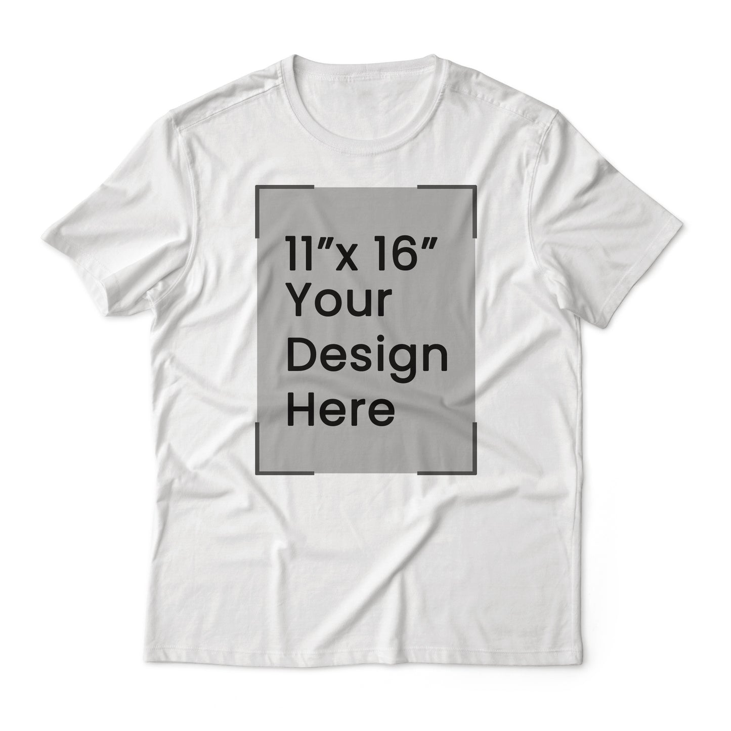 Custom T-Shirt Full Color Image & Text Design Premium Cotton T-Shirt