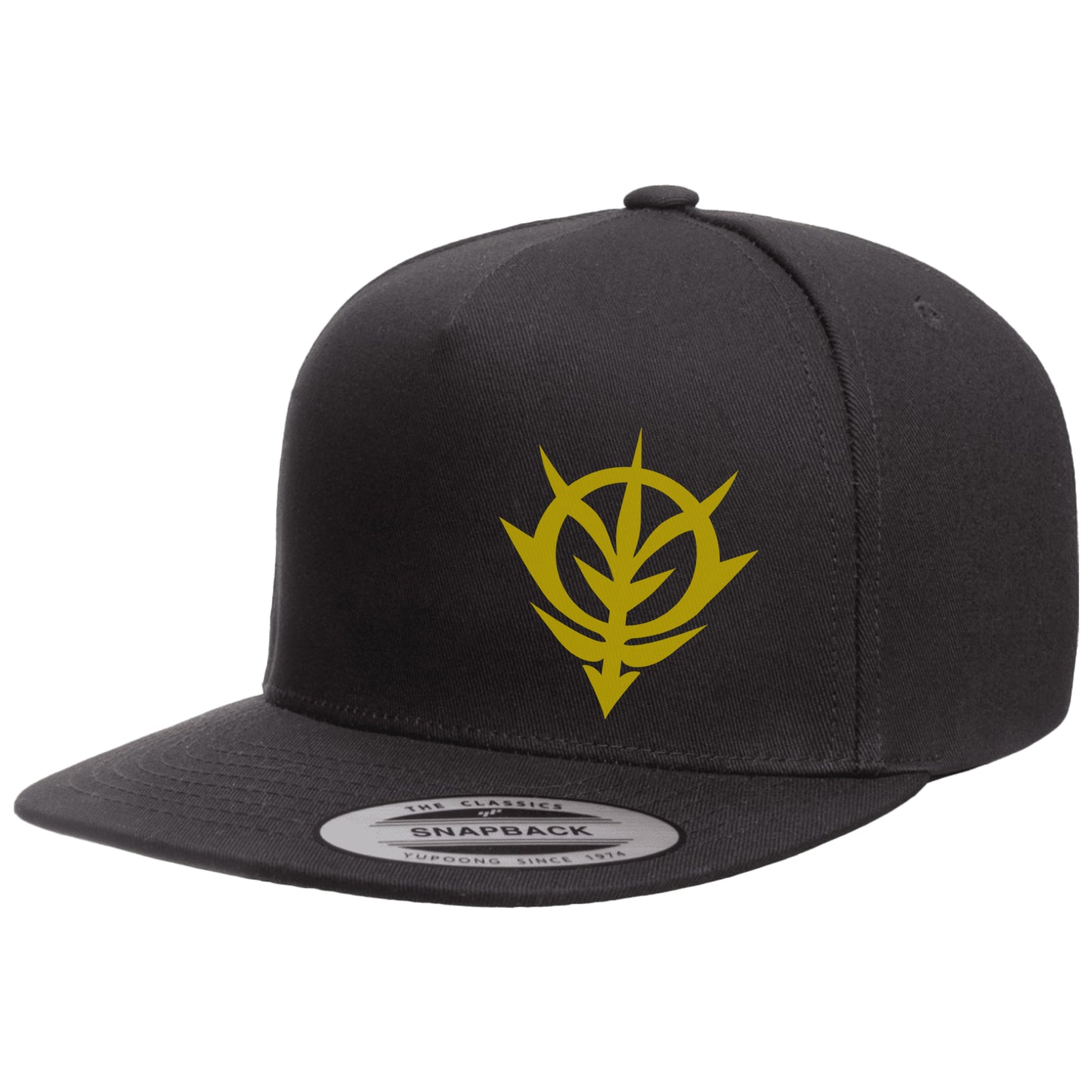 Mobile Suit Gundam Zeon Logo - Flatbill Snapback Hat - Heat Transfer Design