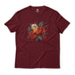 DnD D20 Dice Floral Aesthetic Fantasy Tabletop Gaming Graphic T-Shirt