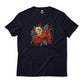 DnD D20 Dice Floral Aesthetic Fantasy Tabletop Gaming Graphic T-Shirt