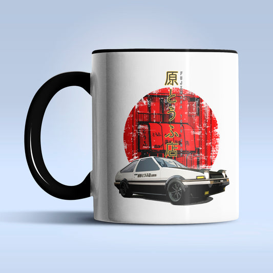 AE86 Anime Initial D HACHI-ROKU GT86 Trueno in Fujiwara Tofu Shop Ceramic Coffee Mug 11 oz