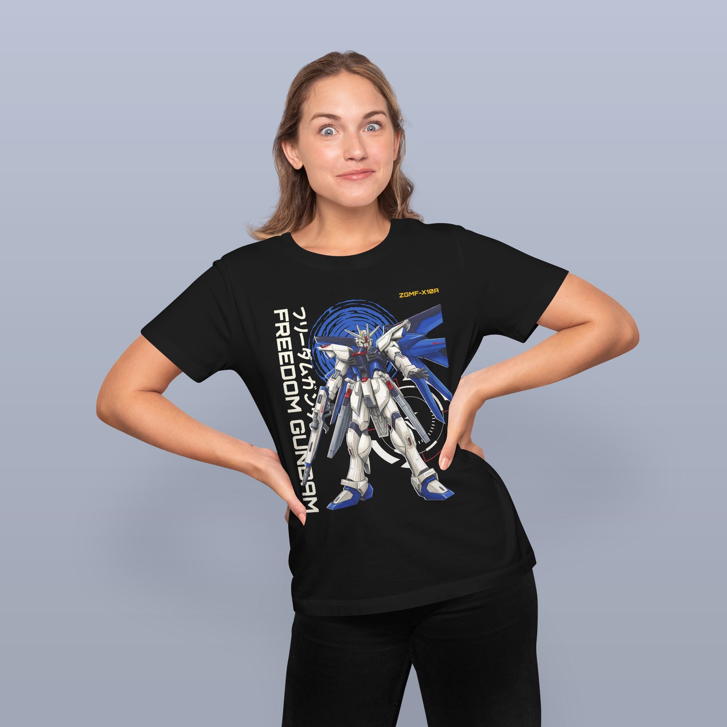 Freedom Gundam ZGMF-X10A T-Shirt, Mobile Suit SEED Anime Tee