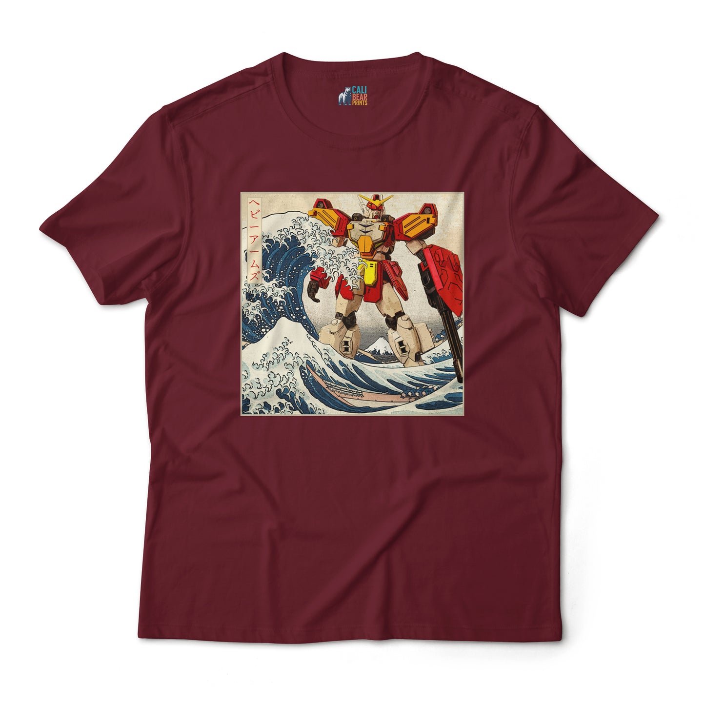 Gundam Heavyarms in Great off Kanagawa Wave Anime Graphic Tee