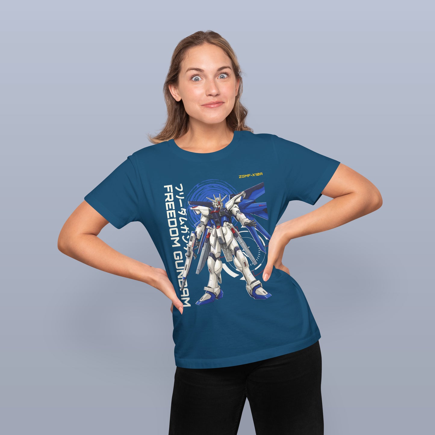 Freedom Gundam ZGMF-X10A T-Shirt, Mobile Suit SEED Anime Tee