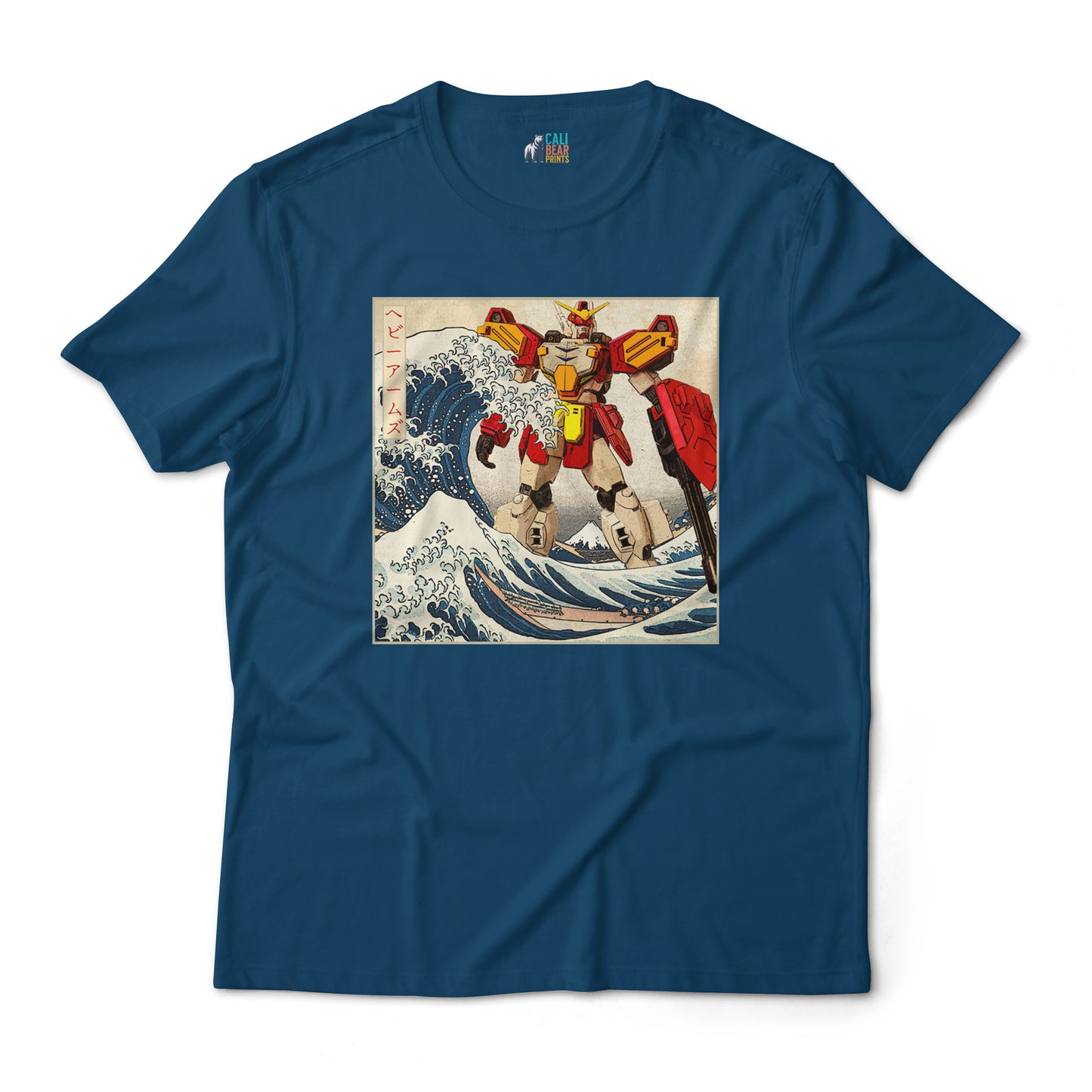 Gundam Heavyarms in Great off Kanagawa Wave Anime Graphic Tee