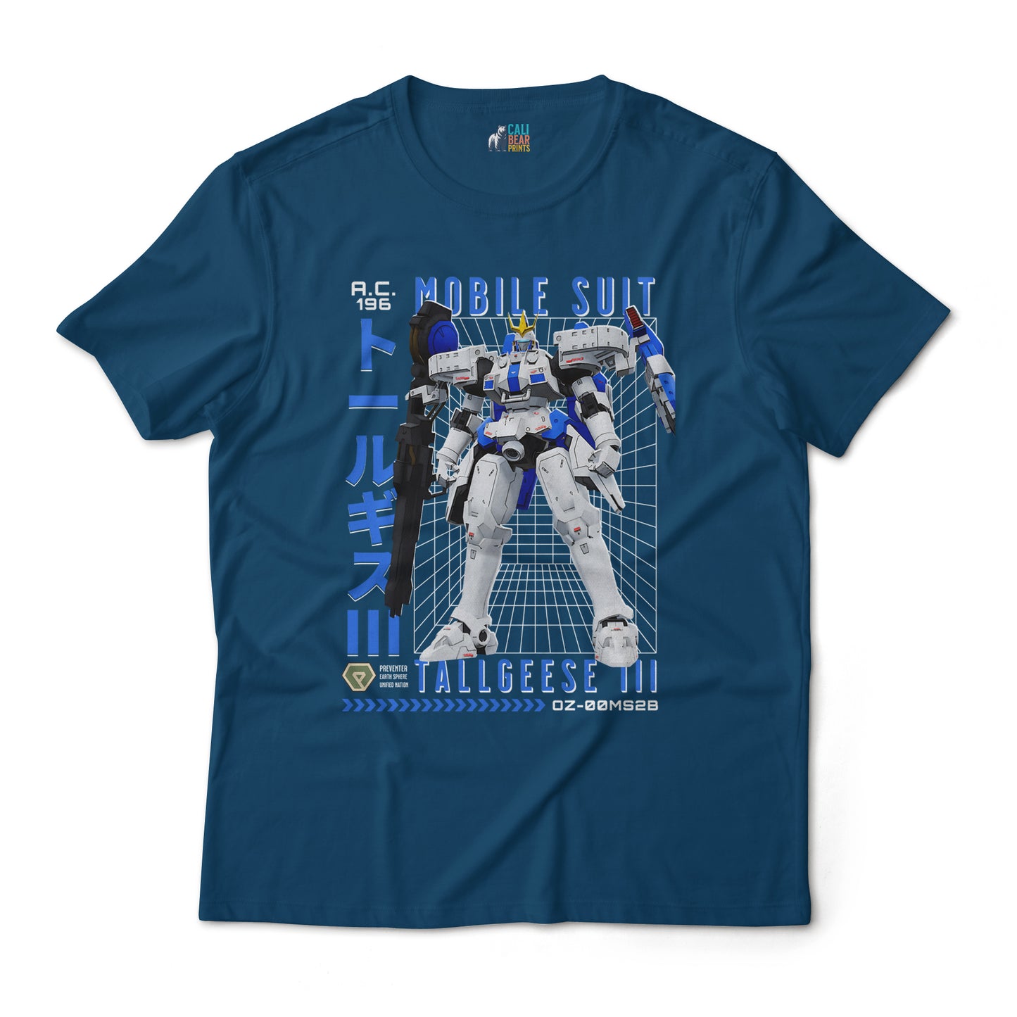 Tallgeese III OZ-00MS2B Mobile Suit Zechs Merquise Pilot Gundam Anime Graphic Art Tee