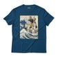 RX-78-2 Gundam Mobile Suit - Great Wave Off Kanagawa - Anime Graphic Art T-Shirt