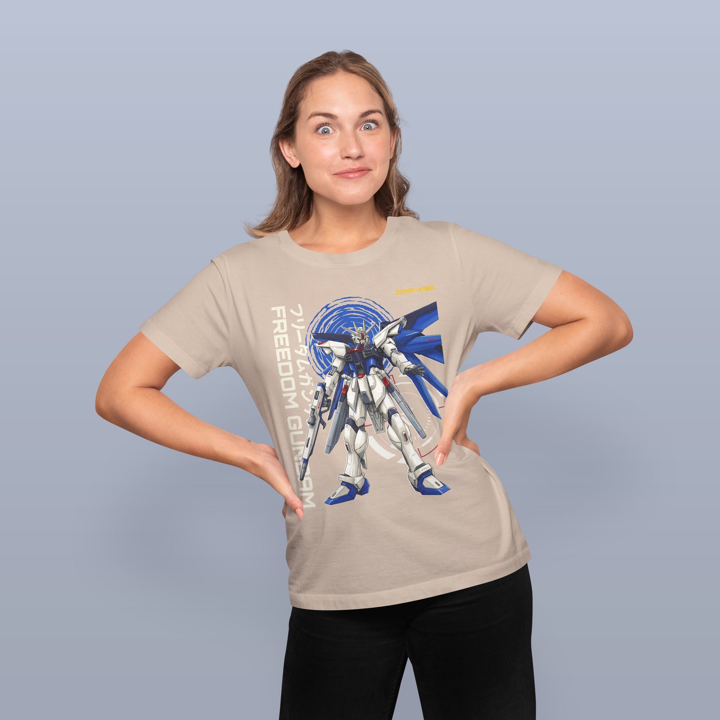 Freedom Gundam ZGMF-X10A T-Shirt, Mobile Suit SEED Anime Tee