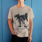 Gundam Deathscythe Hell XXXG-01D2 Retro Anime Mecha Grid Design Graphic Art T-Shirt