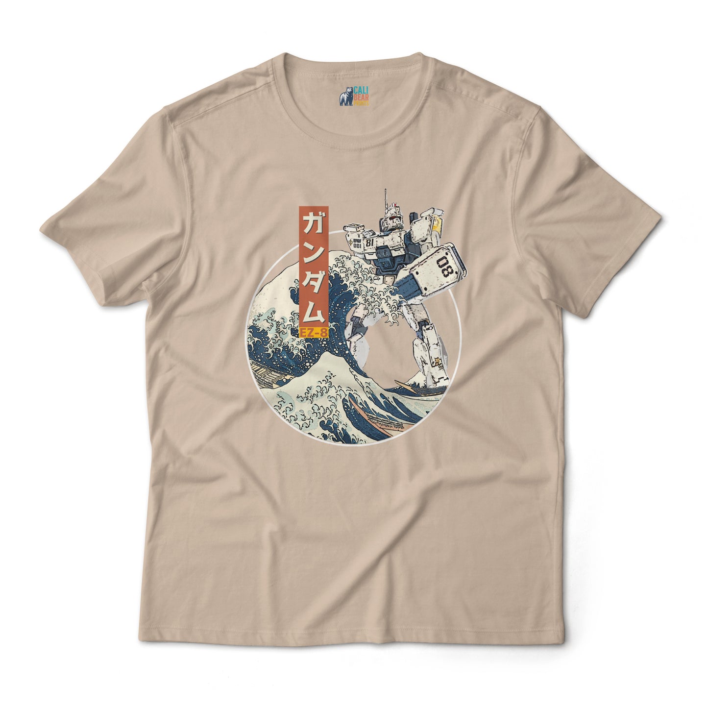 Gundam RX-79 EZ8 Mobile Suit: 08th MS Team in the Great Wave off Kanagawa T-Shirt