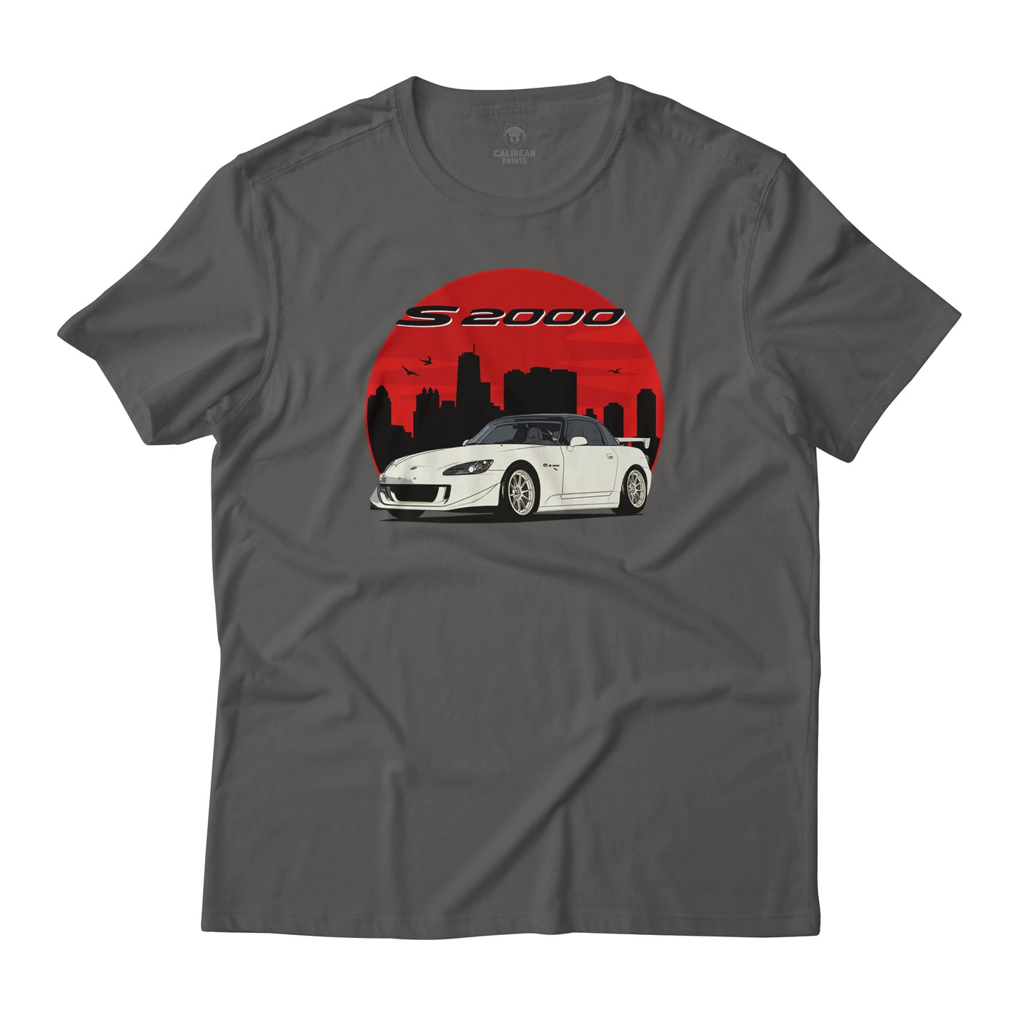 Honda S2K S2000 JDM Classic Tuner Car City Silhouette Graphic Art Sports Car Novelty T-Shirt