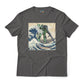 MS-06F Zaku II Gundam Mobile Suit in the Great Wave Off Kanagawa Graphic Art T-Shirt
