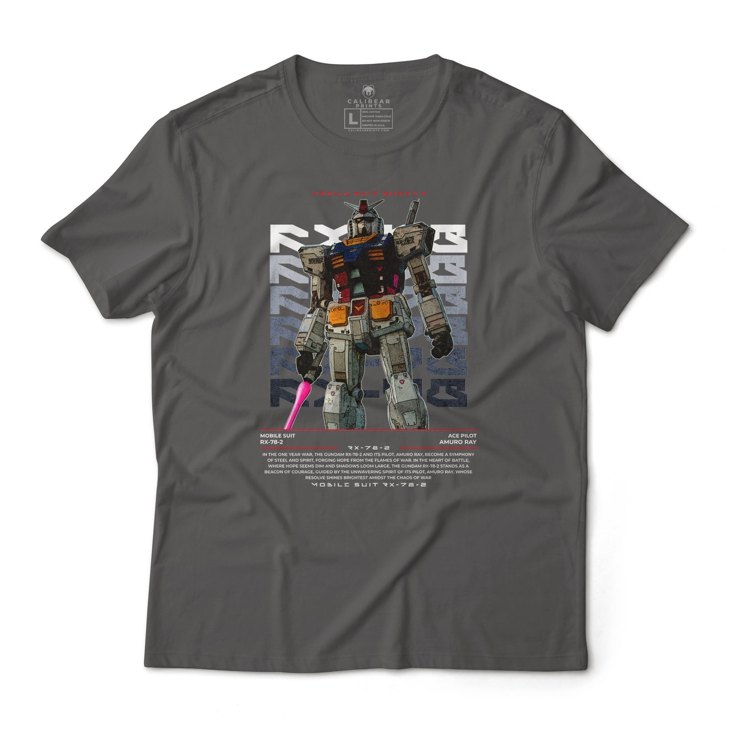 RX-78-2 Gundam Mobile Suit Poster Style Graphic Art T-Shirt