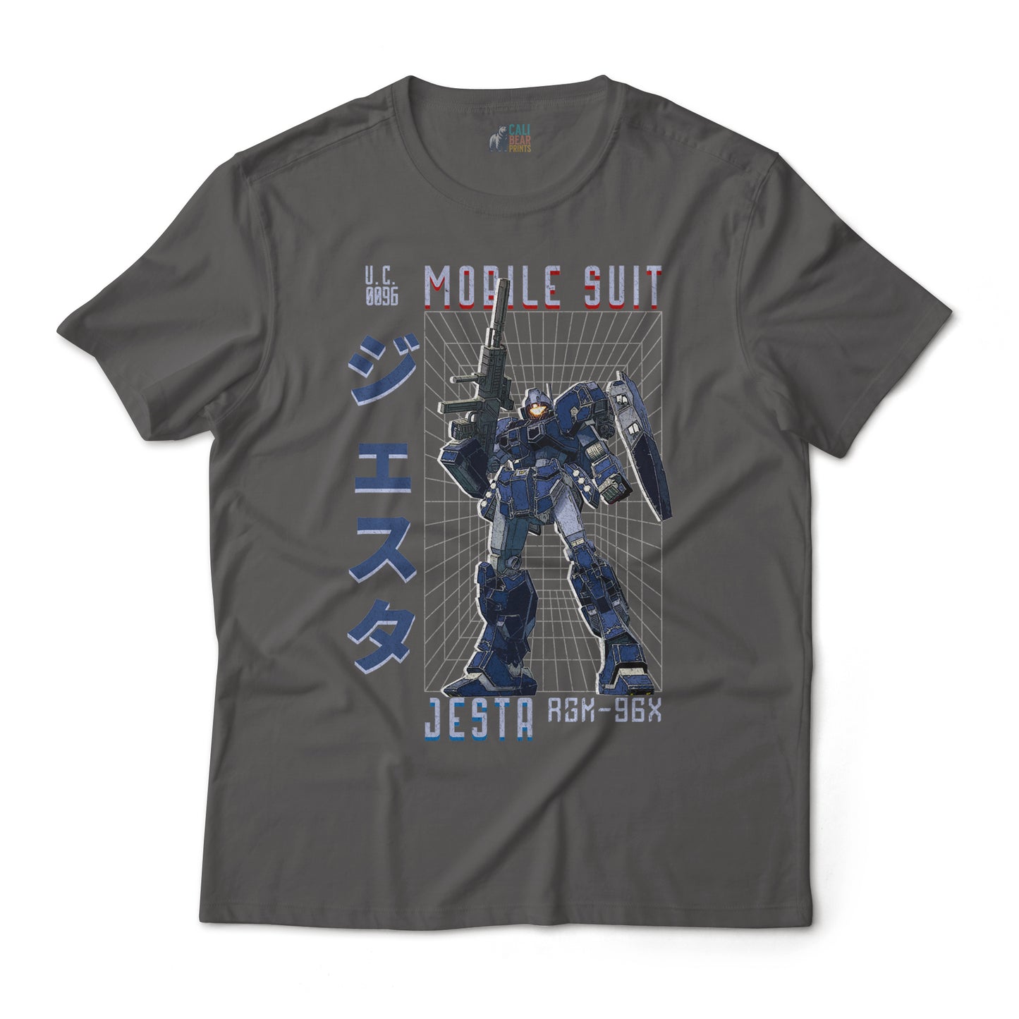 Gundam Mobile Suit RGM-96X Jesta Grid Aesthetic Anime Graphic Art T-Shirt