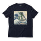 MS-06F Zaku II Gundam Mobile Suit in the Great Wave Off Kanagawa Graphic Art T-Shirt