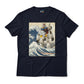 RX-78-2 Gundam Mobile Suit - Great Wave Off Kanagawa - Anime Graphic Art T-Shirt