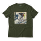Gundam Deathscythe Mobile Suit Off Kanagawa Wave Anime Graphic Tee