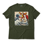 Gundam Heavyarms in Great off Kanagawa Wave Anime Graphic Tee