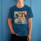 Gundam Heavyarms in Great off Kanagawa Wave Anime Graphic Tee