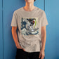 Gundam Deathscythe Mobile Suit Off Kanagawa Wave Anime Graphic Tee