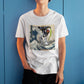 Gundam Deathscythe Mobile Suit Off Kanagawa Wave Anime Graphic Tee