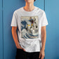 RX-78-2 Gundam Mobile Suit - Great Wave Off Kanagawa - Anime Graphic Art T-Shirt
