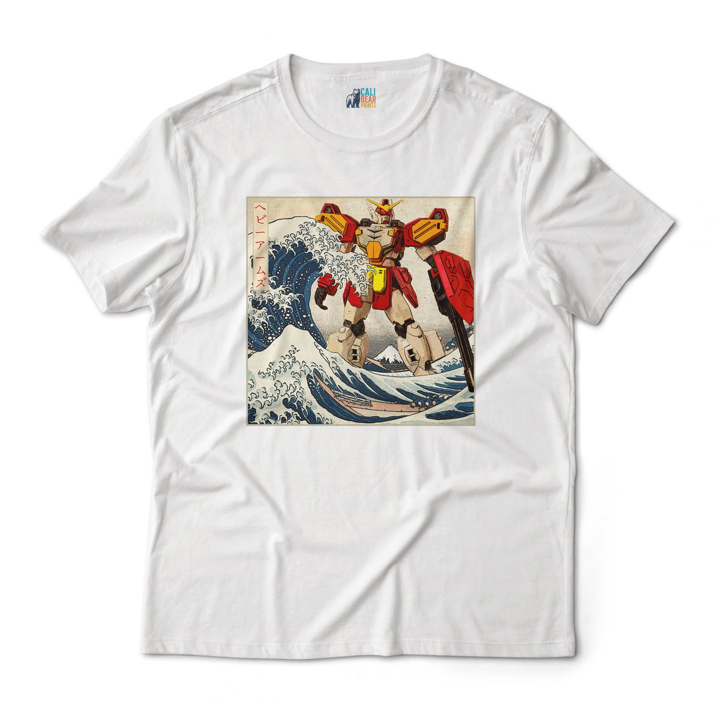 Gundam Heavyarms in Great off Kanagawa Wave Anime Graphic Tee