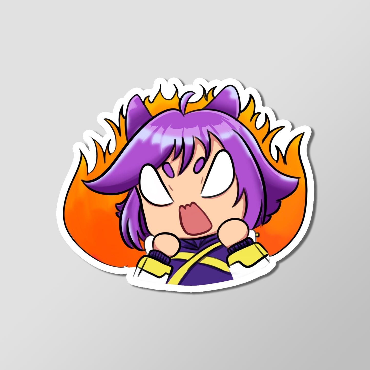 Artificial Actor - Angry Emote - Glossy Laminated Vinyl Die Cut Sticker