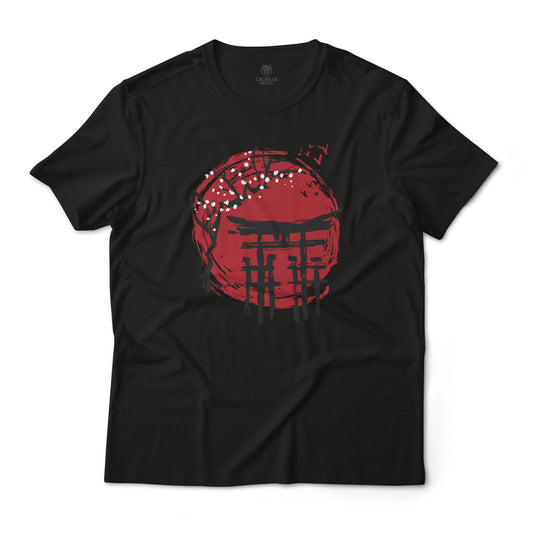 Japanese Shinto Shrine Aesthetic Art Graphic T-Shirt Unisex Lightweight Cotton Tee