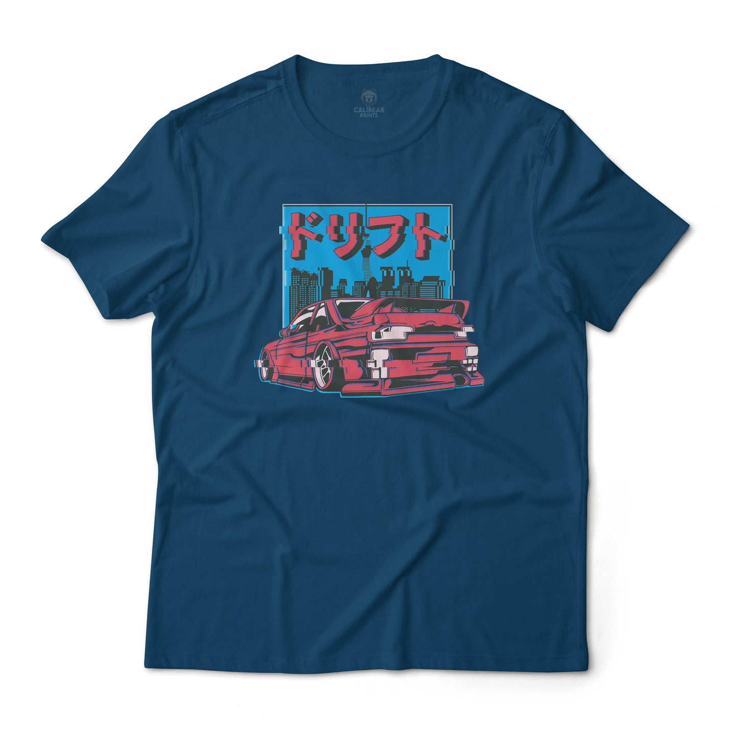 Glitched JDM Car Aesthetic Graphic T-Shirt Lightweight Cotton Tee