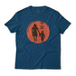 Samurai Father And Son Japanese Art Graphic T-Shirt Lightweight Cotton