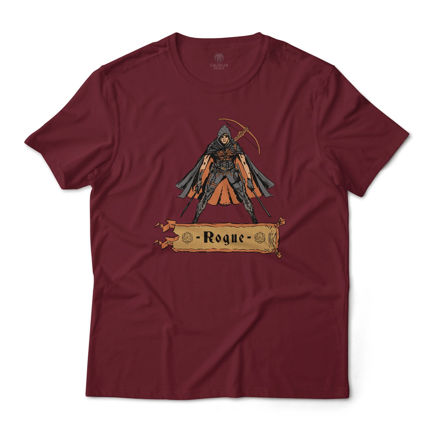 Rouge Fantasy Dungeons and Dragons Graphic T-Shirt Unisex Lightweight Cotton Tee